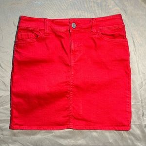 🌟LAST CHANCE🌟 Tommy Hilfiger Red Denim Mini Skirt